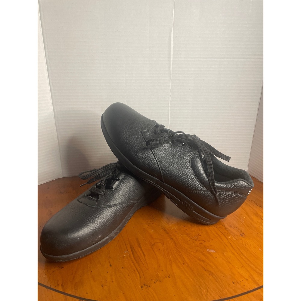 SAS Liberty Women's 10 N Black Leather Slip Resistant Work Shoes M8356291 USA